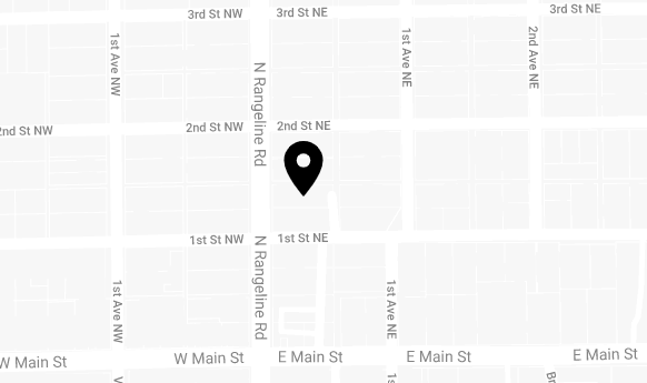 Map of office location in Carmel